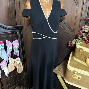 Karen Millen Cutout Cold Shoulder Dress